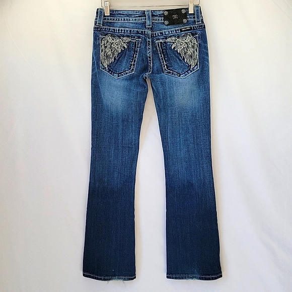 Miss Me Denim - Miss Me Bootcut Jeans Embellished JP5491BV Size 28
